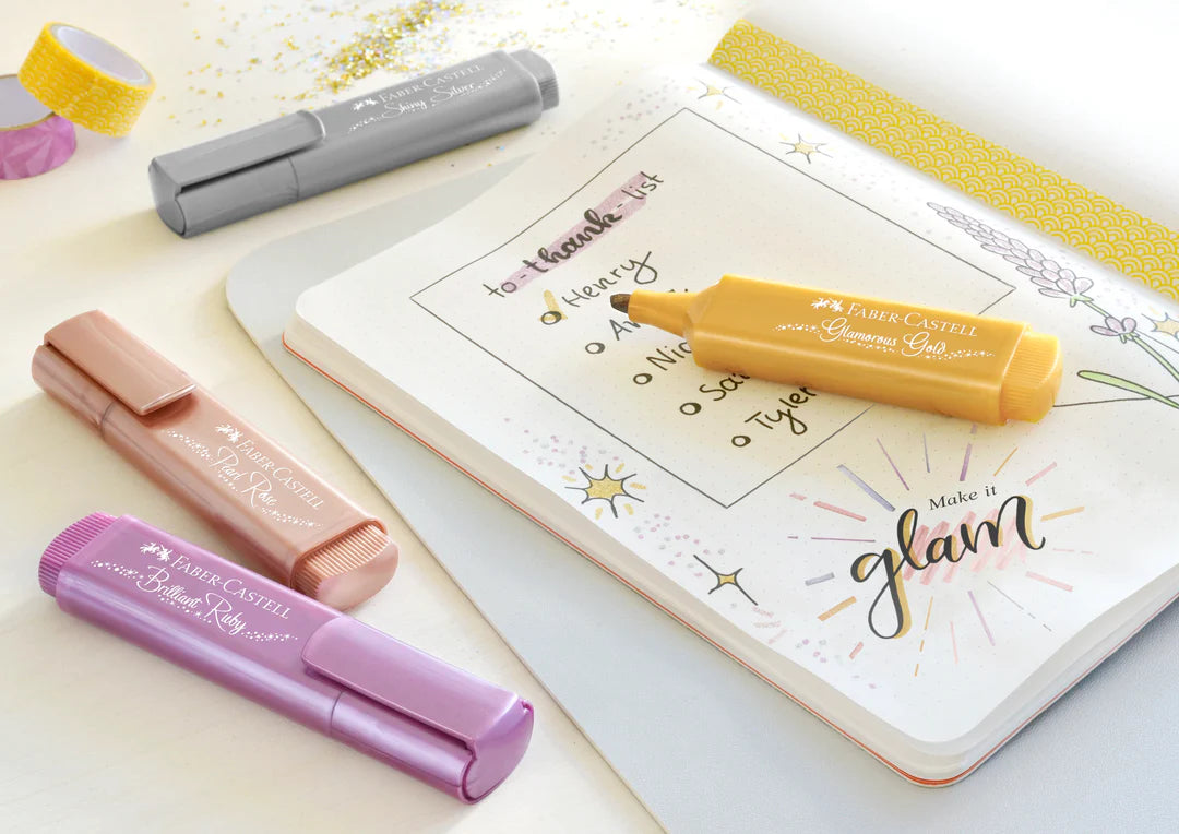FABER-CASTELL TEXTLINERS - METALLIC SETS