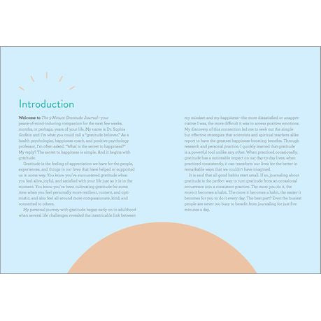 The 5-Minute Gratitude Journal: Give Thanks, Practice Positivity, Find Joy