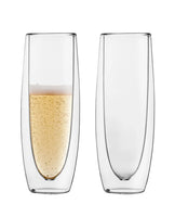 Humble & Mash Double-Walled Champagne Glasses, Set of 2