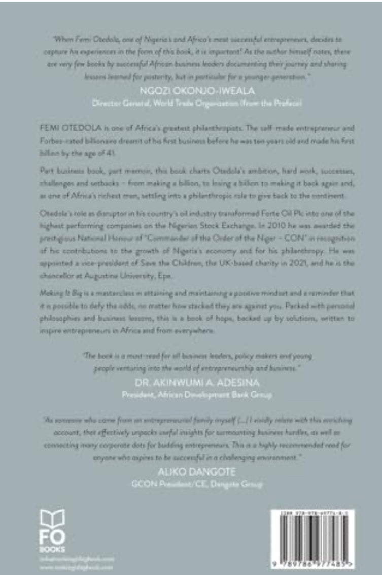 Making It Big: Lessons from a Life in Business by Femi Otedola