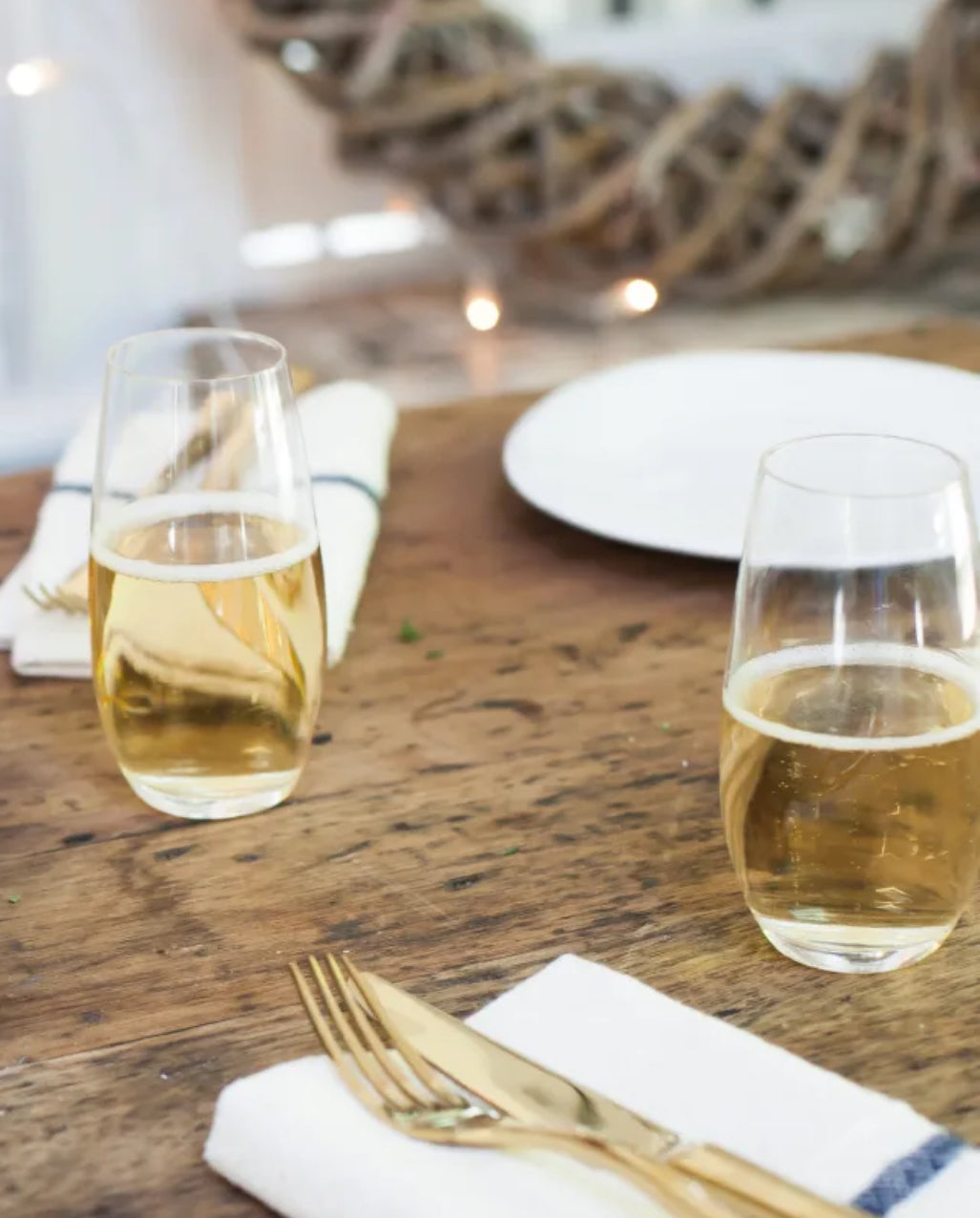 Riedel O Stemless Champagne Glasses, Set of 2