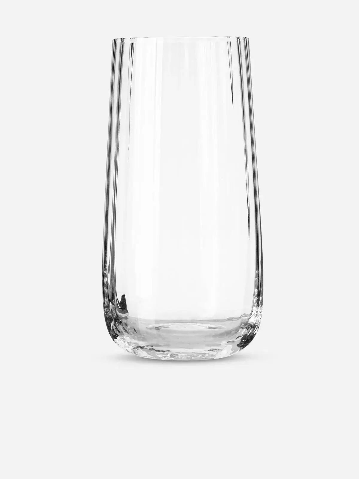 Sur La Table Texture Linear Hi Ball Glass with elegant linear textured finish for sophisticated entertaining.