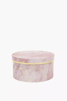 Marble Round Box - Pink