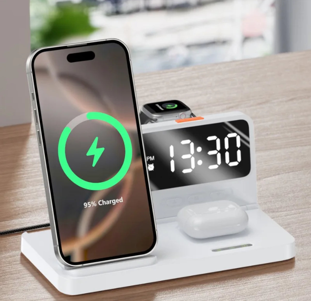 Snug Wireless 4-in-1 Charger Stand, 15W