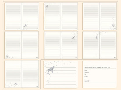 The Moon Leather Cover Notebook With Buckle - 120 Sheets
