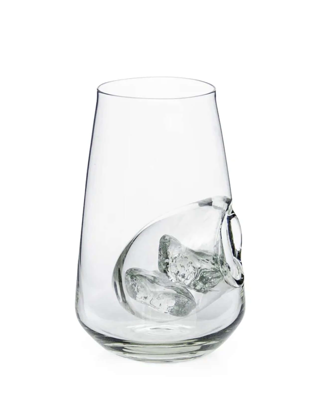 The Best Invention Cooler Tumblers, Set of 2 featuring a unique design with ice cubes inside.