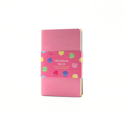 Love and macarons A6 notebooks with pastel macaron design on the cover, perfect for organizing thoughts and ideas.