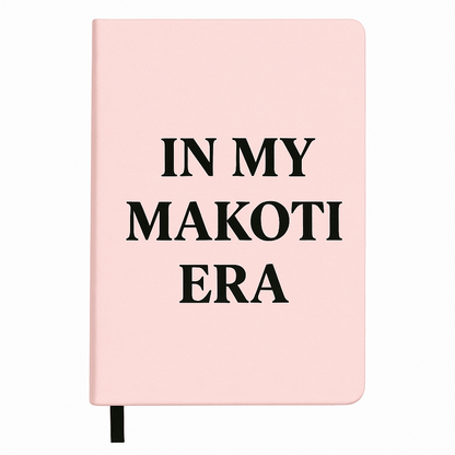 In My Makoti Era pink notebook for wedding planning and creative journaling