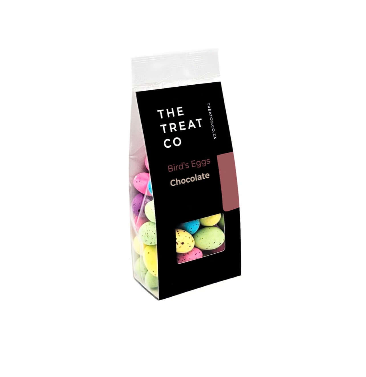 Bird's Eggs in a clear bag with colorful candy coating and chocolate, perfect for sweet treats.