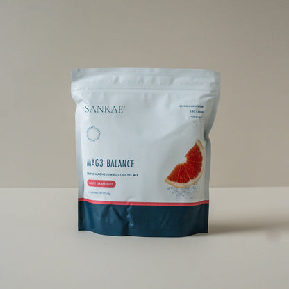 SANRAE Mag3 Balance Triple Magnesium Electrolyte Mix | Salty Grapefruit (30 x 9g sachets)