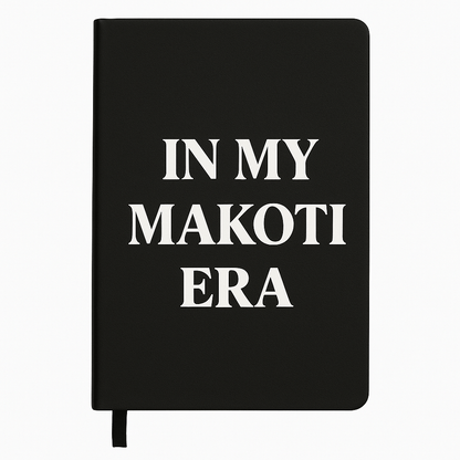Cover of the journal titled 'In My Makoti Era', perfect for wedding planning and journaling.