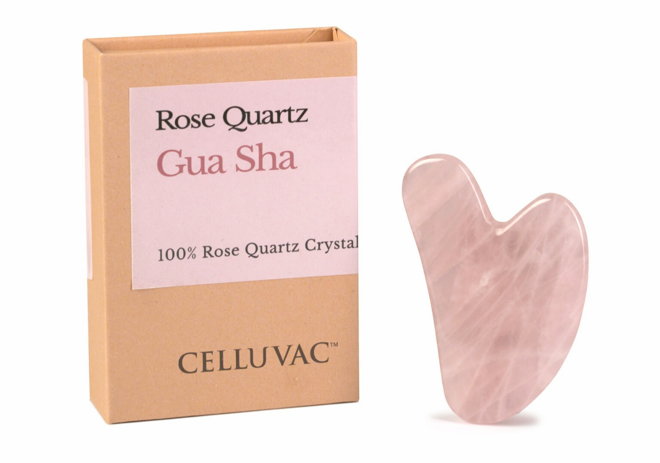 Celluvac Rose Quartz Gua Sha