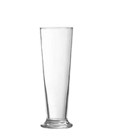 Linz Beer Glasses, Set of 6 showcasing a tall, clear pilsner glass for enjoying beer.