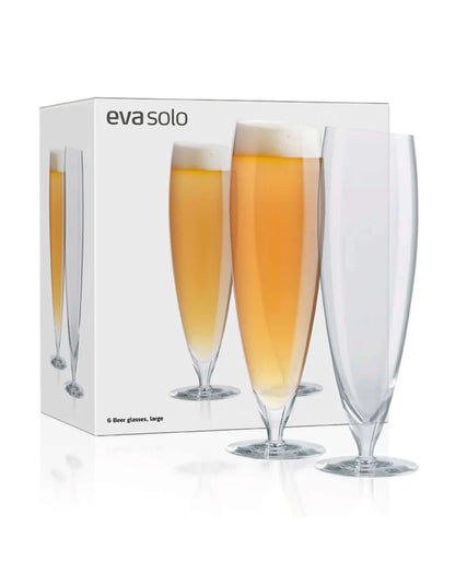 Beer Glasses set in a box showcasing unique tall designs, perfect for enjoying your favorite brews.