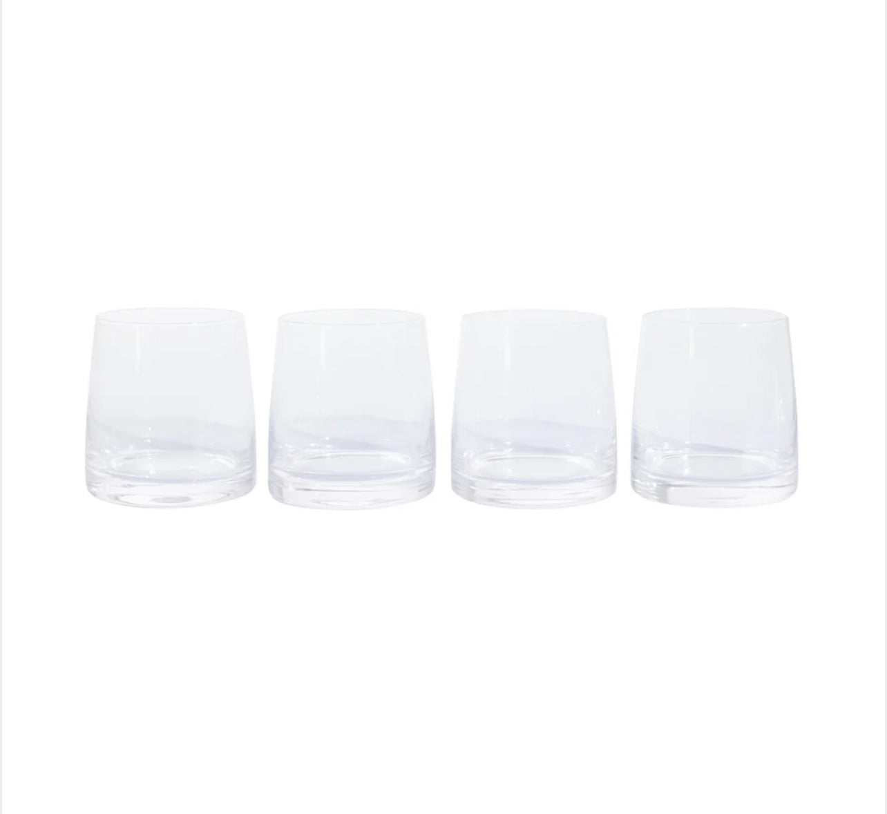 Celebration Tumbler Glass Set of 4 in Clear - Haus