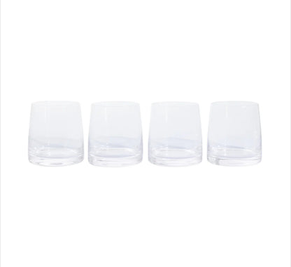 Celebration Tumbler Glass Set of 4 in Clear - Haus