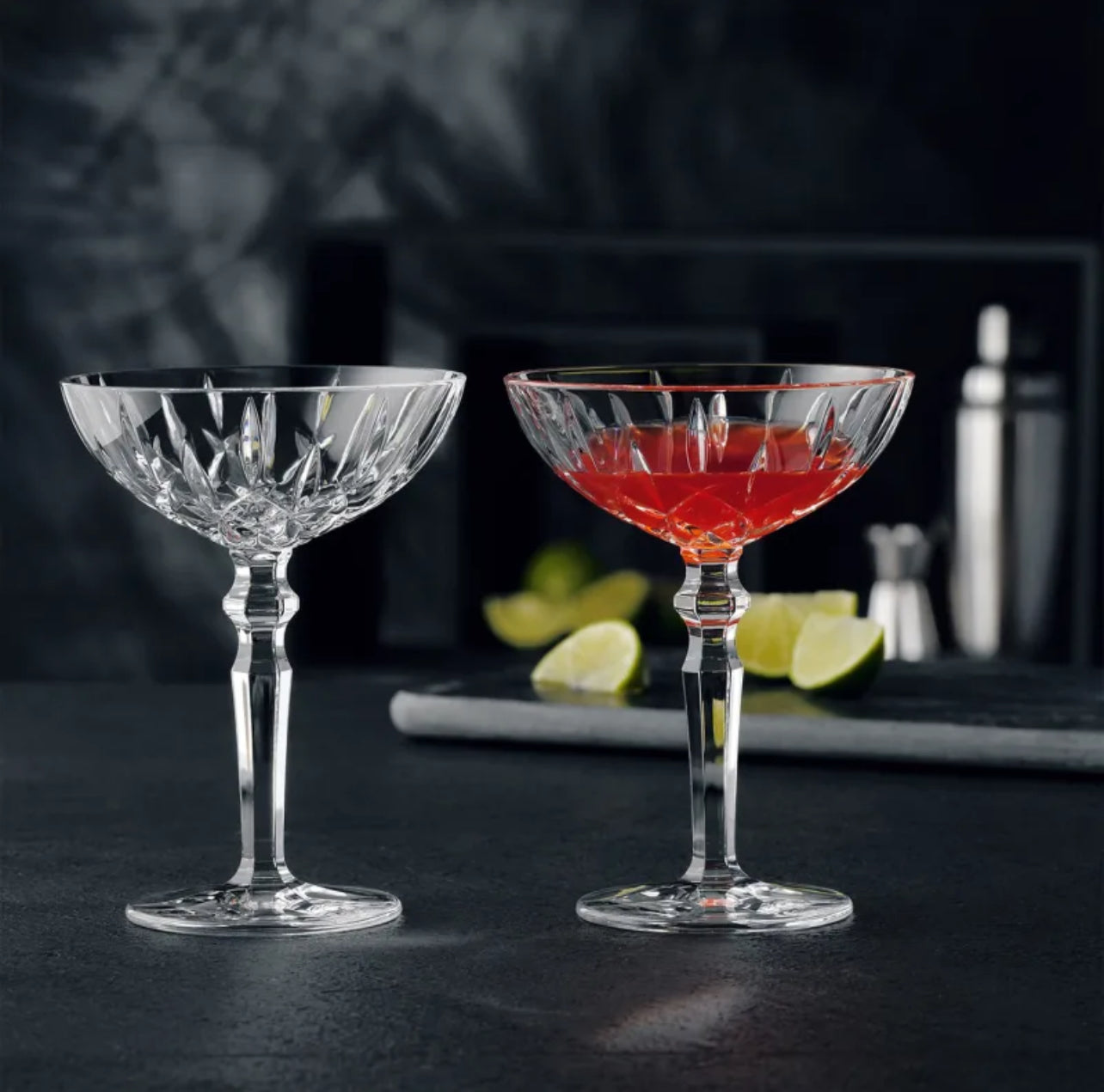 Nachtmann Lead-Free Crystal Noblesse Champagne Cocktail Glasses, Set of 2