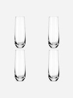 Stemless Champagne Glass Set Of 4 - elegant modern design, perfect for toasting at any occasion.