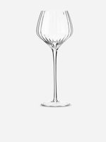 Sur La Table Texture Linear White Wine Glass 540ml with elegant textured finish and long stem.