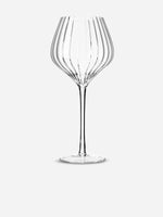 Sur La Table Texture Linear Red Wine Glass 750ml, showcasing elegant linear texture and long stem design.