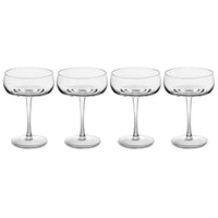 Ripple Champagne Coupe Glass Set of 4 - Carrol Boyes showcasing elegant hand-blown design for celebrations.