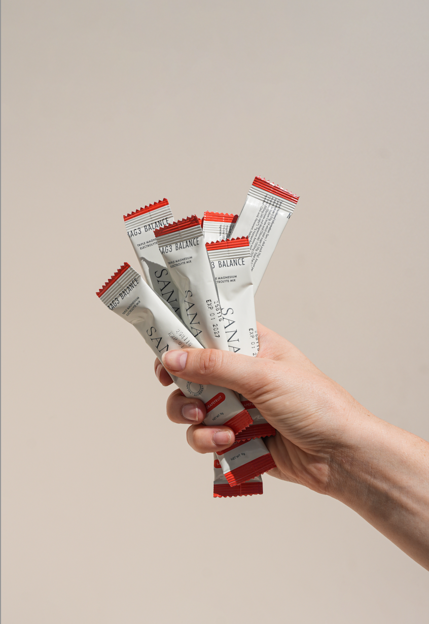 SANRAE Mag3 Balance Triple Magnesium Electrolyte Mix | Salty Grapefruit (30 x 9g sachets)